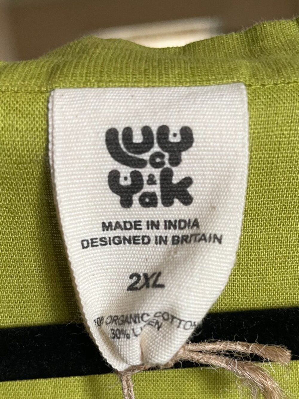 Lucy & Yak Lime Green Button-Down Shirt - Picture 4 of 10
